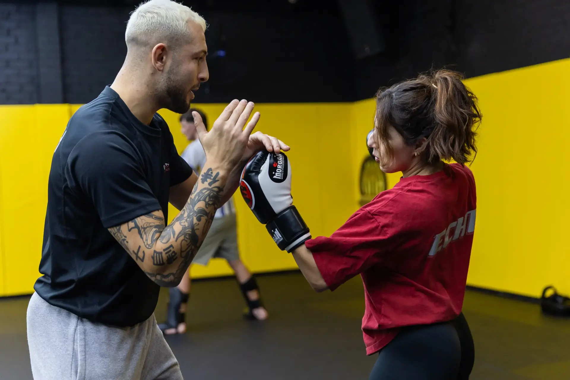Striking practice in the evening class