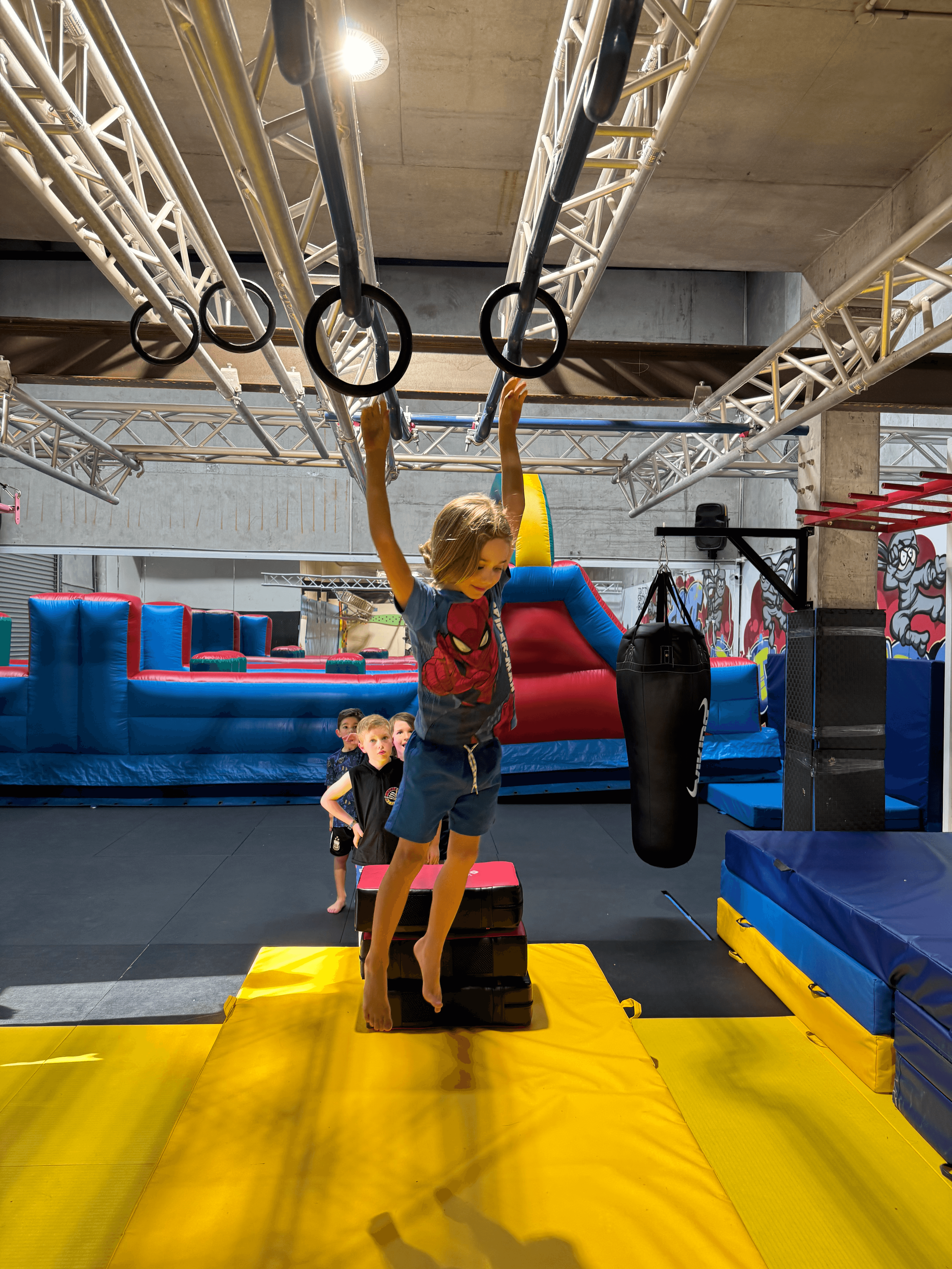 BJJ Ninja Warriors Training Marrickville Sydney Children Gymnastics Obstacles